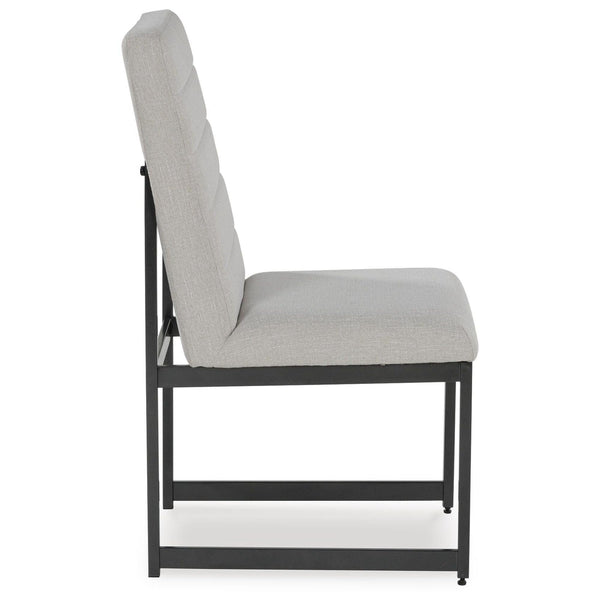 GTU Furniture Set of 2 Tomtyn Urban Contemporary Dining Chair Kitchen Side Chair Solid Frame Brown
