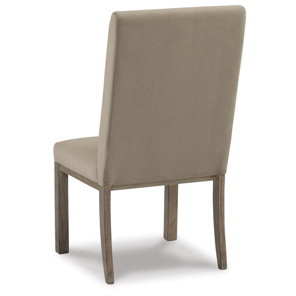 Set of 2 Chrestner Contemporary Glam Dining Chair Kitchen Side Chair Solid Frame Gray Velvet – alternate view 5