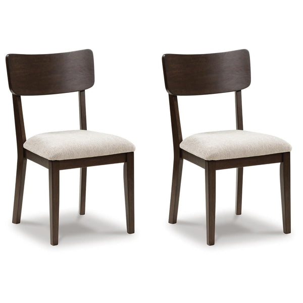 Set of 2 Mallenette Retro Traditional Dining Chair Kitchen Side Chair Solid Frame Merlot Red – alternate view 2
