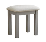 GTU Furniture Transitional Vanity Set with Mirror Stool — Silver