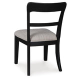 Set of 2 Greddinton Traditional Farmhouse Bistro Dining Chair Kitchen Side Chair Solid Frame – Black alternate view 3