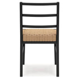 Set of 2 Isanti Organic Natural Modern Dining Chair Kitchen Side Chair Solid Frame Natural – alternate view 6