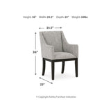 Set of 2 Burkhaus Contemporary Sleek Dining Chair Kitchen Side Chair Solid Frame Dark Brown – GTU-D984-01A alternate view 5