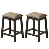 GTU Amazon B0CW5YR68X MAIN • GTU-3410C/15C — GTU Furniture 3/5PC Wood Counter Height Bar/Dining Set with Backless Barstools — 2PC-Grey-Barstools Only