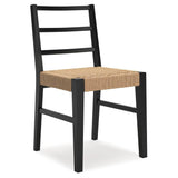 Set of 2 Isanti Organic Natural Modern Dining Chair Kitchen Side Chair Solid Frame Natural – alternate view 5