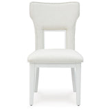 Set of 2 Chalanna Contemporary Glam Dining Chair Kitchen Side Chair Solid Frame White – alternate view 5