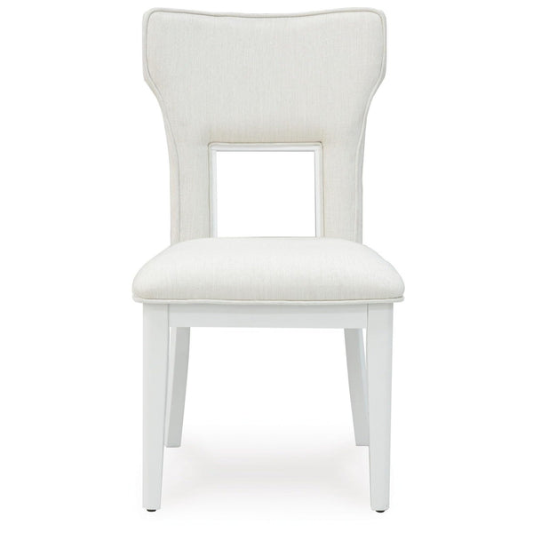 GTU Furniture Set of 2 Chalanna Contemporary Glam Dining Chair Kitchen Side Chair Solid Frame White