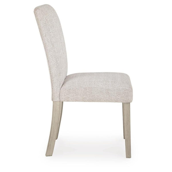 Set of 2 Larawyn Traditional Casual Dining Chair Kitchen Side Chair Solid Frame Brown Cream – alternate view 6