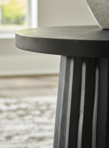 Sleek Wood Square Accent Table, Black Finish, for Living Room – alternate view 3