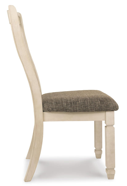 Set of 2 Bolanburg Farmhouse Traditional Dining Chair Kitchen Side Chair Solid Frame Antique White Brown – alternate view 9