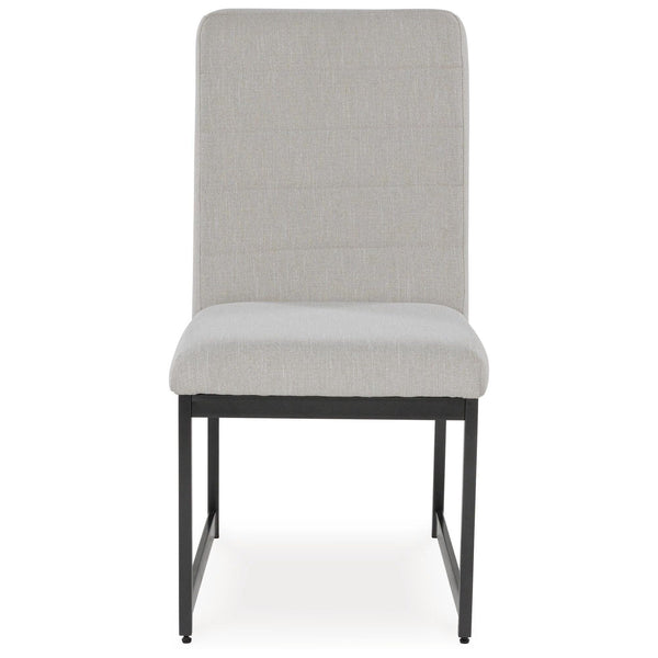 GTU Furniture Set of 2 Tomtyn Urban Contemporary Dining Chair Kitchen Side Chair Solid Frame Brown