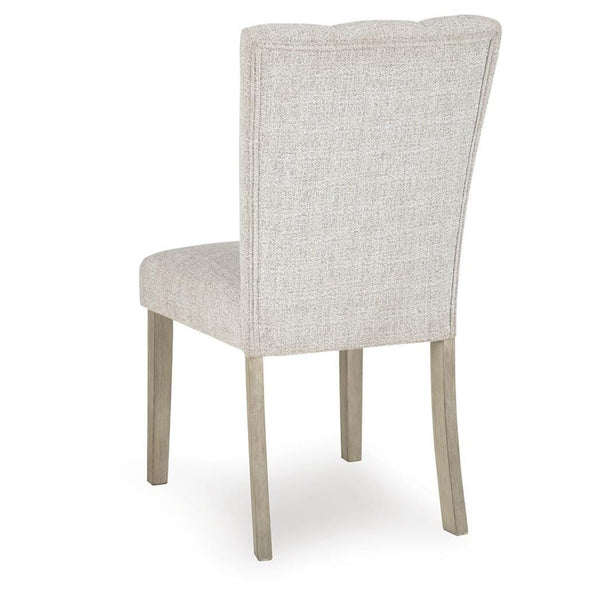 Set of 2 Larawyn Traditional Casual Dining Chair Kitchen Side Chair Solid Frame Brown Cream – alternate view 4