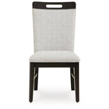Set of 2 Neymorton Contemporary Casual Dining Chair Kitchen Side Chair Solid Frame Brown Beige – alternate view 5