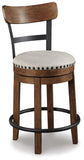 Swivel Bar Stools, Color Collection, Counter Height, Kitchen Island Stool – Brown product view