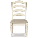 Set of 2 Realyn French Country Cottage Dining Chair Kitchen Side Chair Solid Frame Chipped White – alternate view 6
