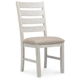 Set of 2 Skempton Farmhouse Transitional Dining Chair Kitchen Side Chair Solid Frame Grayish White – alternate view 7