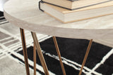 Contemporary Faux Marble Rectangular 3-Piece Coffee Table Set, Cocktail Table with 2 Matching End Tables – alternate view 4