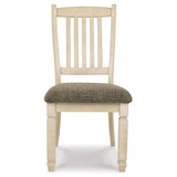 Set of 2 Bolanburg Farmhouse Traditional Dining Chair Kitchen Side Chair Solid Frame Antique White Brown – alternate view 7