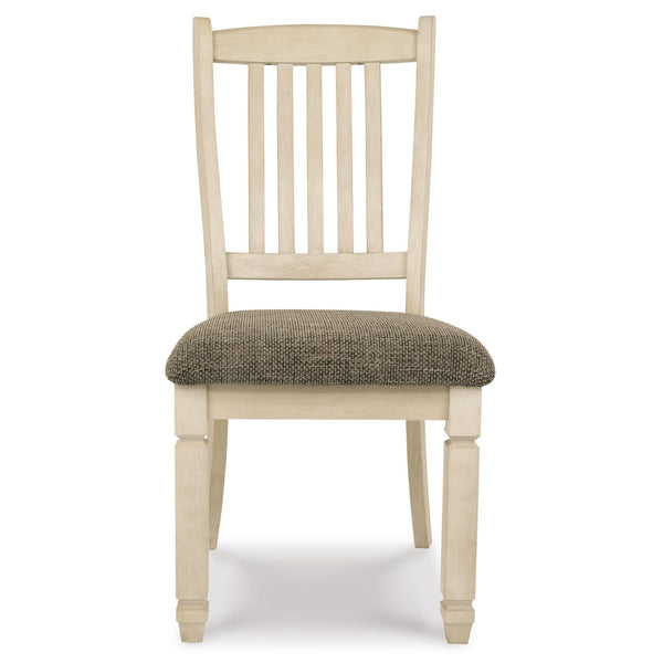 Set of 2 Bolanburg Farmhouse Traditional Dining Chair Kitchen Side Chair Solid Frame Antique White Brown – alternate view 7