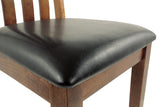 Set of 2 Ralene Traditional Rustic Dining Chair Kitchen Side Chair Solid Frame Medium Brown – alternate view 6