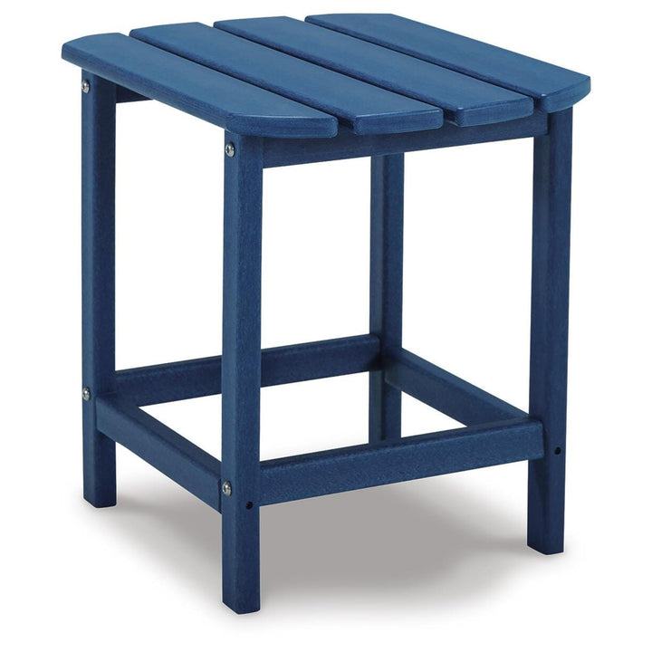 Contemporary High Density Polyethylene Rectangular Outdoor End Table, Color Collection, for Patio – alternate view 8