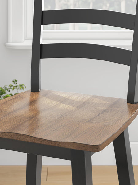 Set of 2 Brown / Black Wood Bar Height Swivel Bar Stools, Butcher Block Seat – alternate view 7