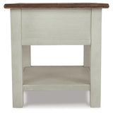 Everyday Oak Rectangular End Table, with Storage Drawer, Two-Tone Finish, for Living Room – alternate view 8