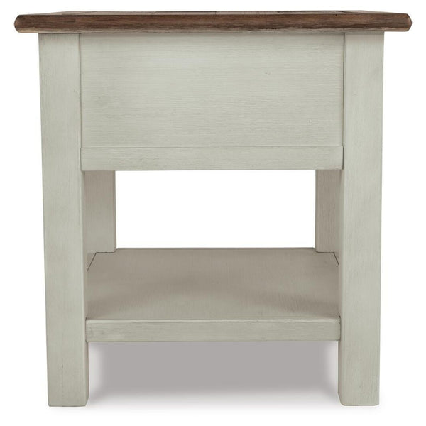 Everyday Oak Rectangular End Table, with Storage Drawer, Two-Tone Finish, for Living Room – alternate view 8