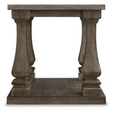 Casual Elm Rectangular End Table – Gray – alternate view 5