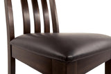 Set of 2 Haddigan Traditional Rustic Dining Chair Kitchen Side Chair Solid Frame Dark Brown – alternate view 5