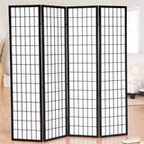 GTU Amazon B07PP96PYT PT02 • GTU-3420K-4 — Japanese Style 4 Panels Wood Shoji Room Divider Screen Oriental for Home/Office — Black