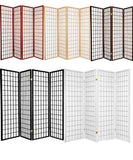 GTU Amazon B07PPBQ35G PT01 • GTU-3420N-4 — Japanese Style 4 Panels Wood Shoji Room Divider Screen Oriental for Home/Office — Natural