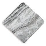Contemporary Marble Square Accent Table, Gray Finish, for Living Room – alternate view 8