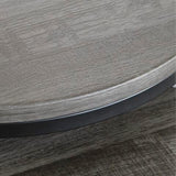 Set of 2 Casual Ash Wood Square Accent Table, Black / Gray Finish, for Living Room – alternate view 3
