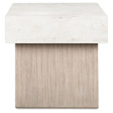 Modern Oak Square End Table, Light Grayish Brown Finish, for Living Room – alternate view 2