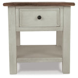 Everyday Oak Rectangular End Table, with Storage Drawer, Two-Tone Finish, for Living Room – alternate view 5