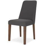 Set of 2 Lyncott Mid-Century Modern Dining Chair Kitchen Side Chair Solid Frame – Charcoal Brown product view