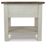 Everyday Oak Rectangular End Table, with Storage Drawer, Two-Tone Finish, for Living Room – alternate view 7