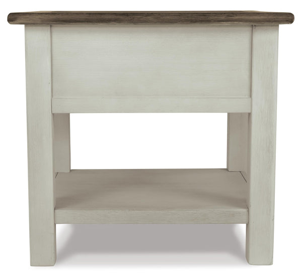 Everyday Oak Rectangular End Table, with Storage Drawer, Two-Tone Finish, for Living Room – alternate view 7