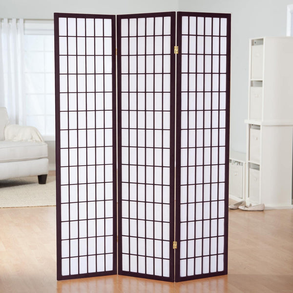 Japanese Style 3 Panels Wood Shoji Room Divider Screen Oriental for Home / Office – Cherry product view