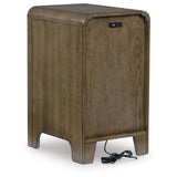 Sleek Engineered Wood Rectangular Accent Table, with Storage Drawers, Brown Finish, for Living Room – alternate view 3