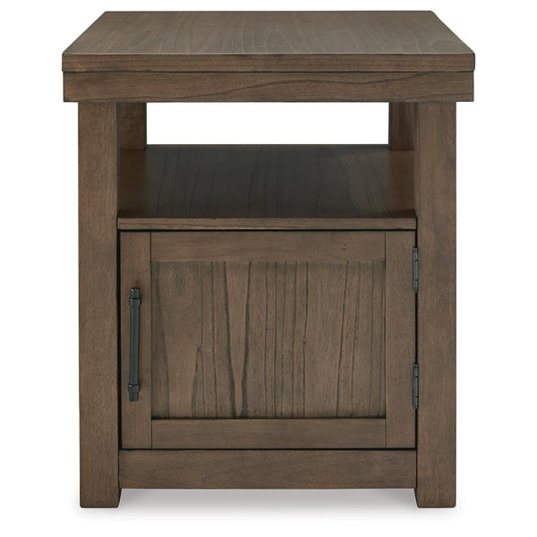 Everyday Acacia Rectangular End Table, with Open Shelf, Brown Finish, for Living Room – alternate view 5