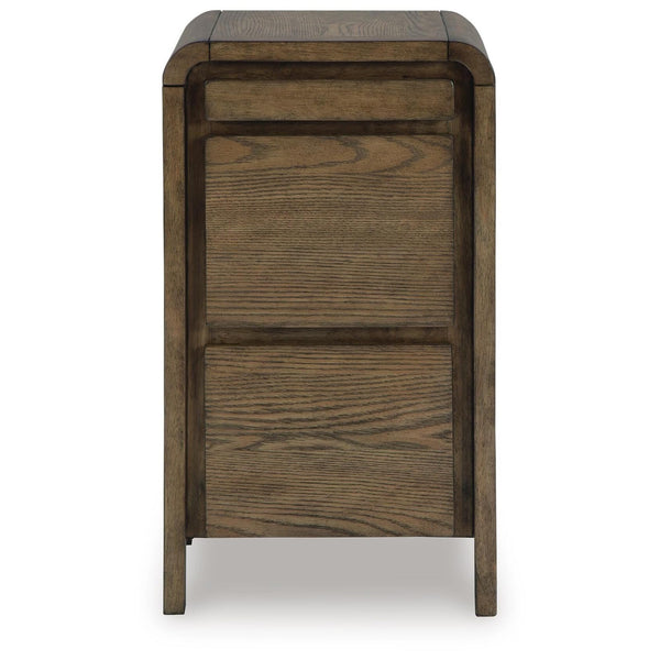 Sleek Engineered Wood Rectangular Accent Table, with Storage Drawers, Brown Finish, for Living Room – alternate view 5