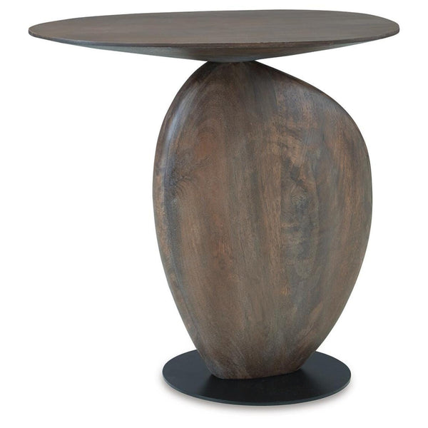Contemporary Mango Wood Rectangular Accent Table, Brown / Black Finish, for Living Room – alternate view 3