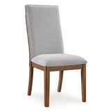 Set of 2 Lyncott Mid-Century Modern Dining Chair Kitchen Side Chair Solid Frame – Sage Green Brown product view