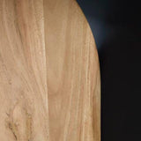 Contemporary Wood Square Accent Table, Black / Natural Finish, for Living Room – alternate view 5