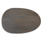 Contemporary Mango Wood Rectangular Accent Table, Brown / Black Finish, for Living Room – alternate view 5