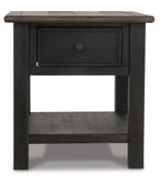 Everyday Engineered Wood Rectangular End Table, with Storage Drawer, Grayish Brown / Black Finish, – alternate view 3