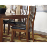 Set of 2 Ralene Traditional Rustic Dining Chair Kitchen Side Chair Solid Frame Medium Brown – alternate view 3
