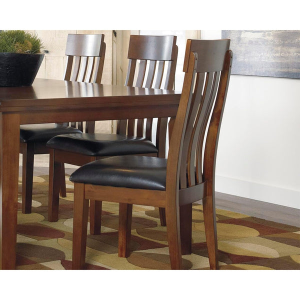 GTU Furniture Set of 2 Ralene Traditional Rustic Dining Chair Kitchen Side Chair Solid Frame Medium Brown